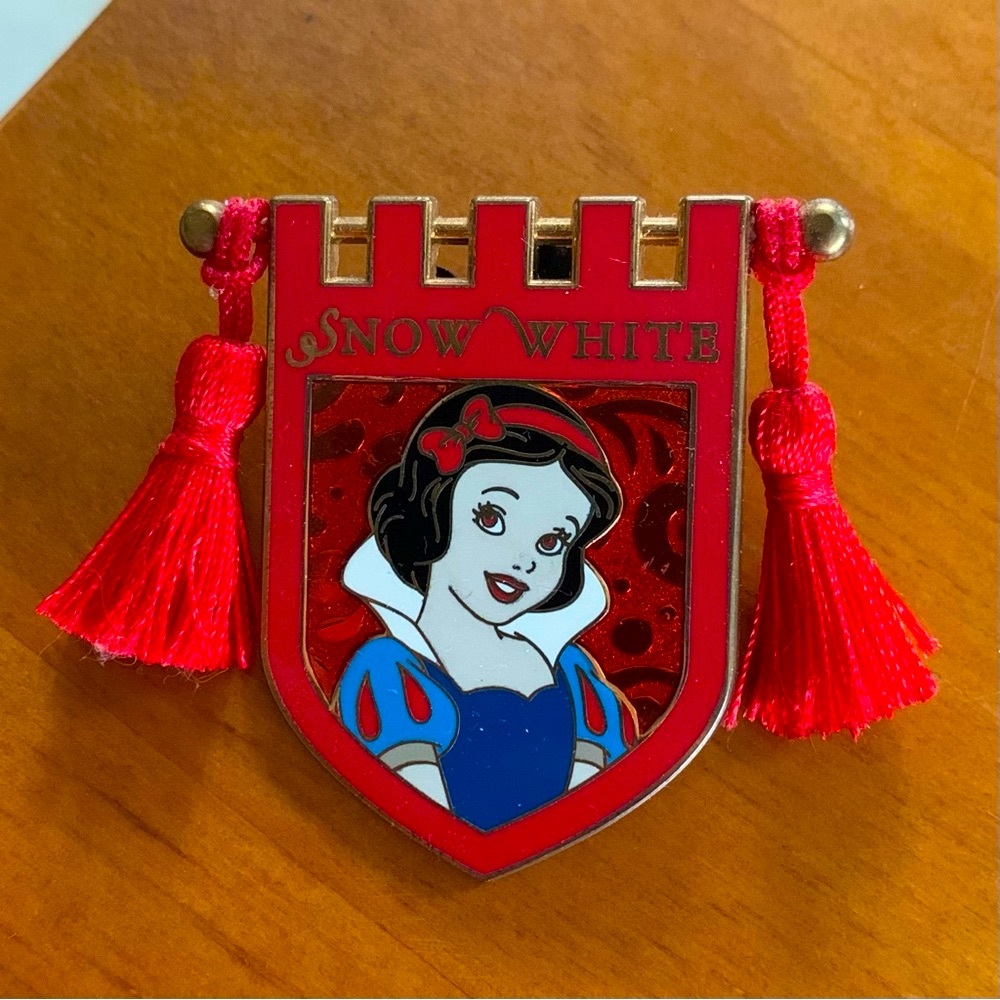 Large Snow White Disney Pin with tassels